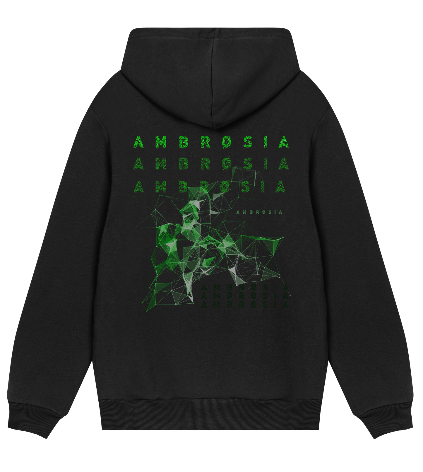 Wireframe - GREEN Hoodie (BLACK)