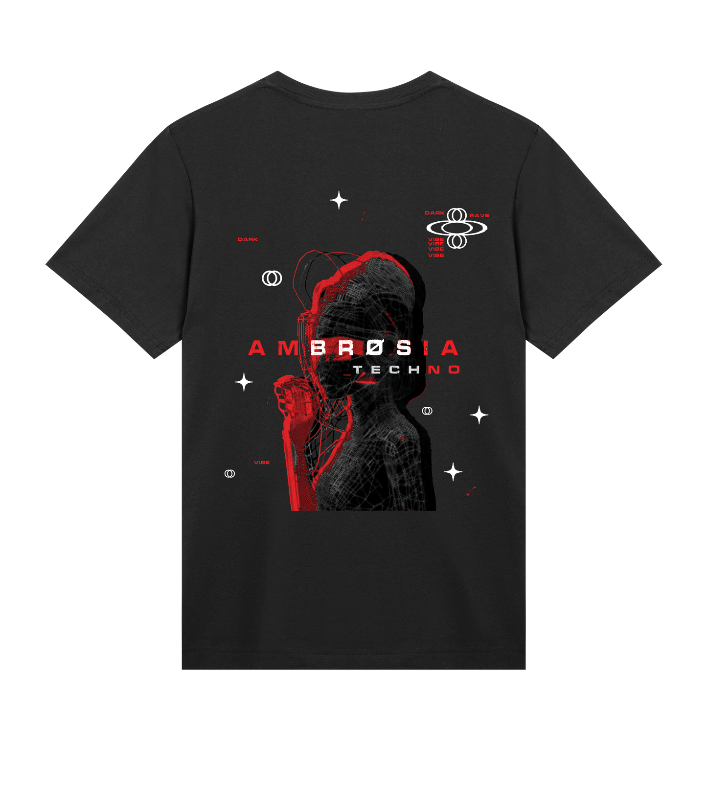 Tripping RED -  Tee (BLACK)