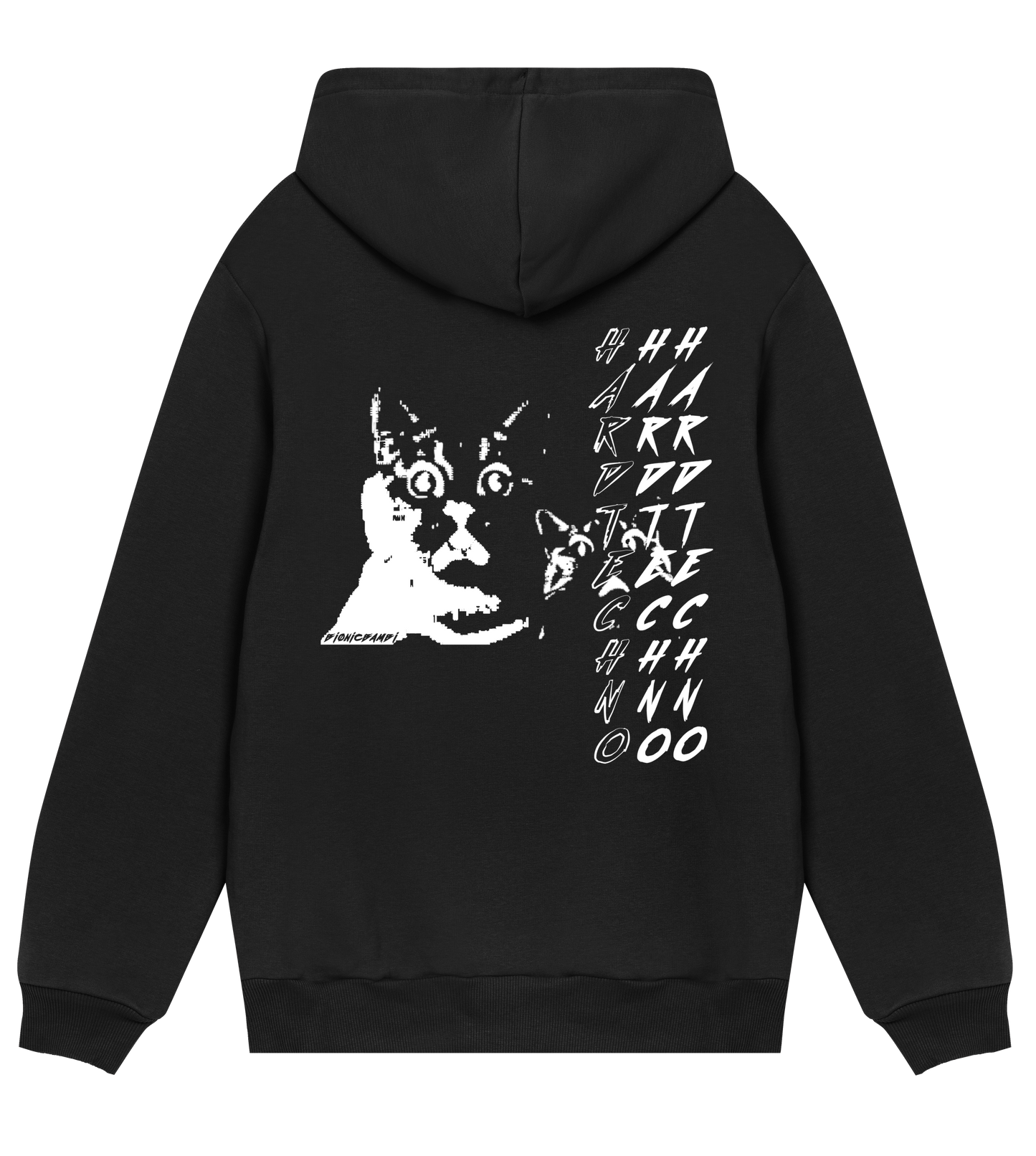 DJ's love cats #1 (BY BIØNIC BAMBI) - Hoodie (BLACK)