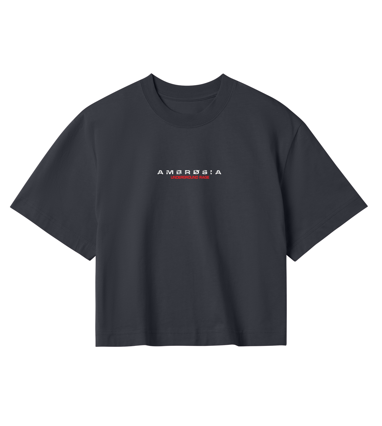 UNDERGROUND RAGE - Crop Top (OFF-BLACK)