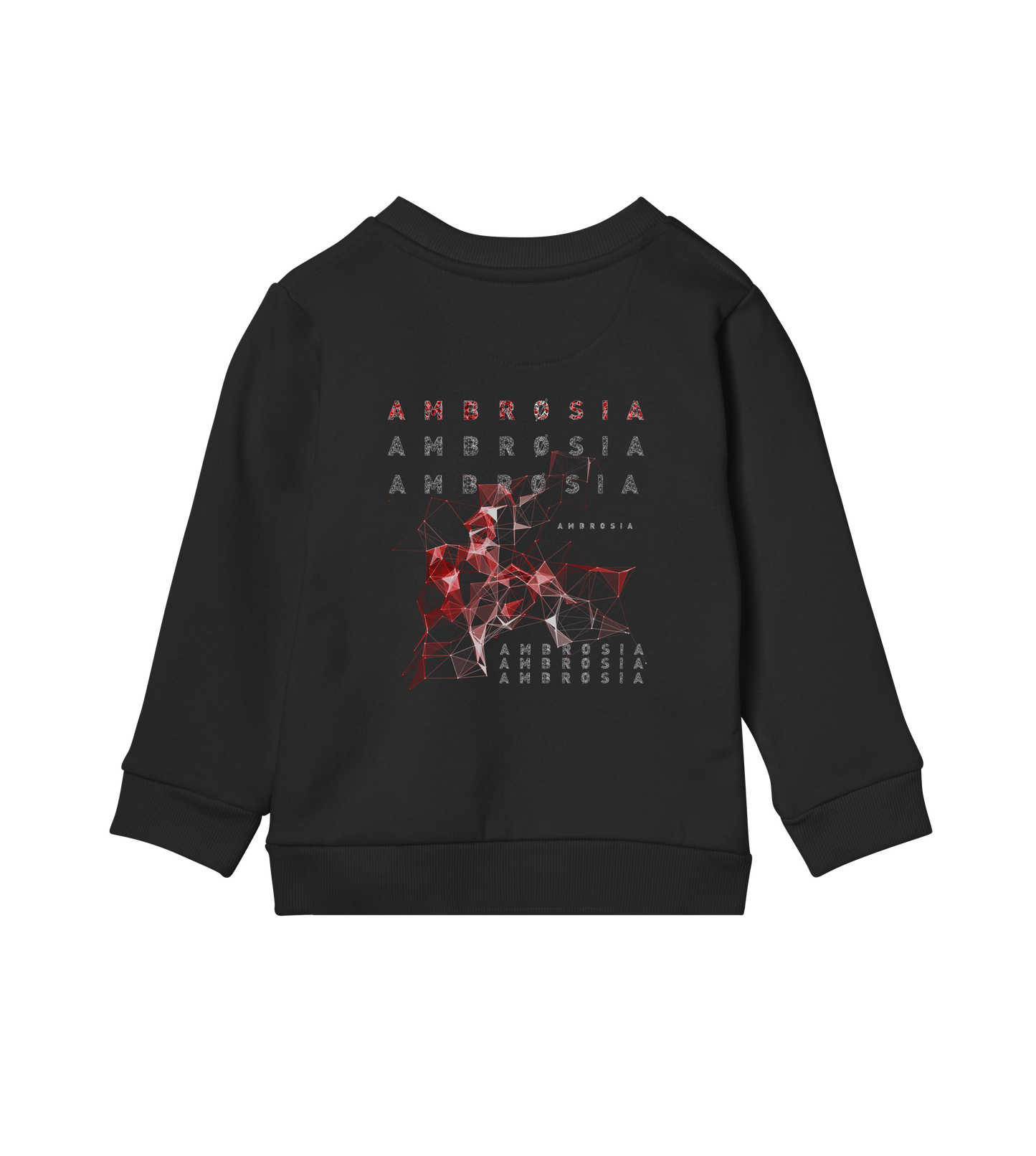 MIXED RED WireFrame - Kids Sweater (OFF-BLACK)