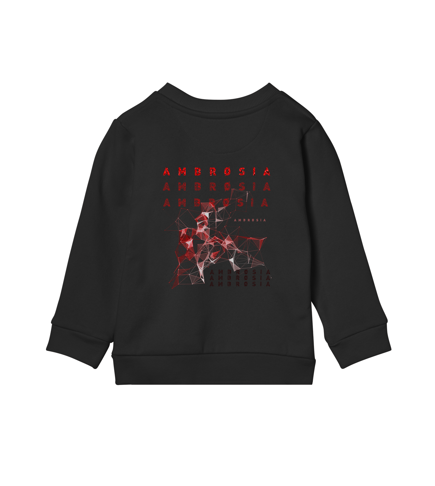 RED WireFrame - Kids Sweater (OFF-BLACK)