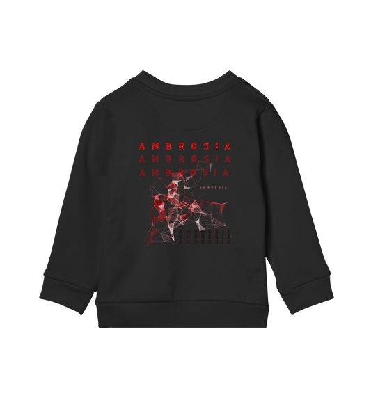 RED WireFrame - Kids Sweater (OFF-BLACK)