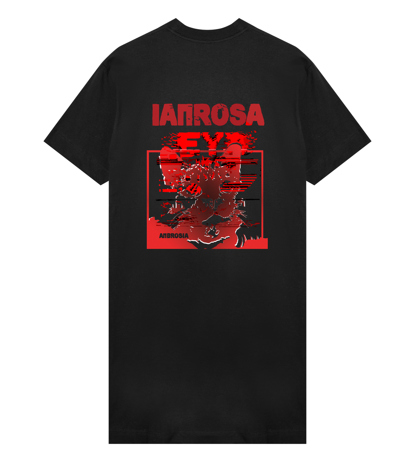 IAMRØSA - Womens T-Dress (OFF-BLACK)