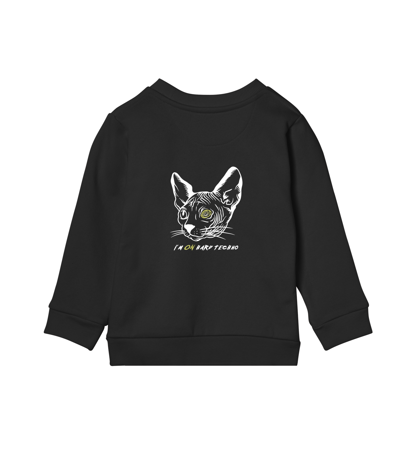 Im ON Hard Techno - Kids Sweater (OFF-BLACK)