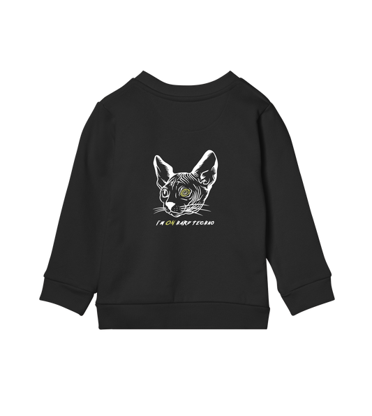 Im ON Hard Techno - Kids Sweater (OFF-BLACK)