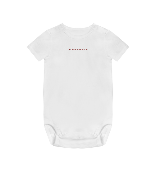 Basic Bodysuit Baby - Red Ambrosia (WHITE)